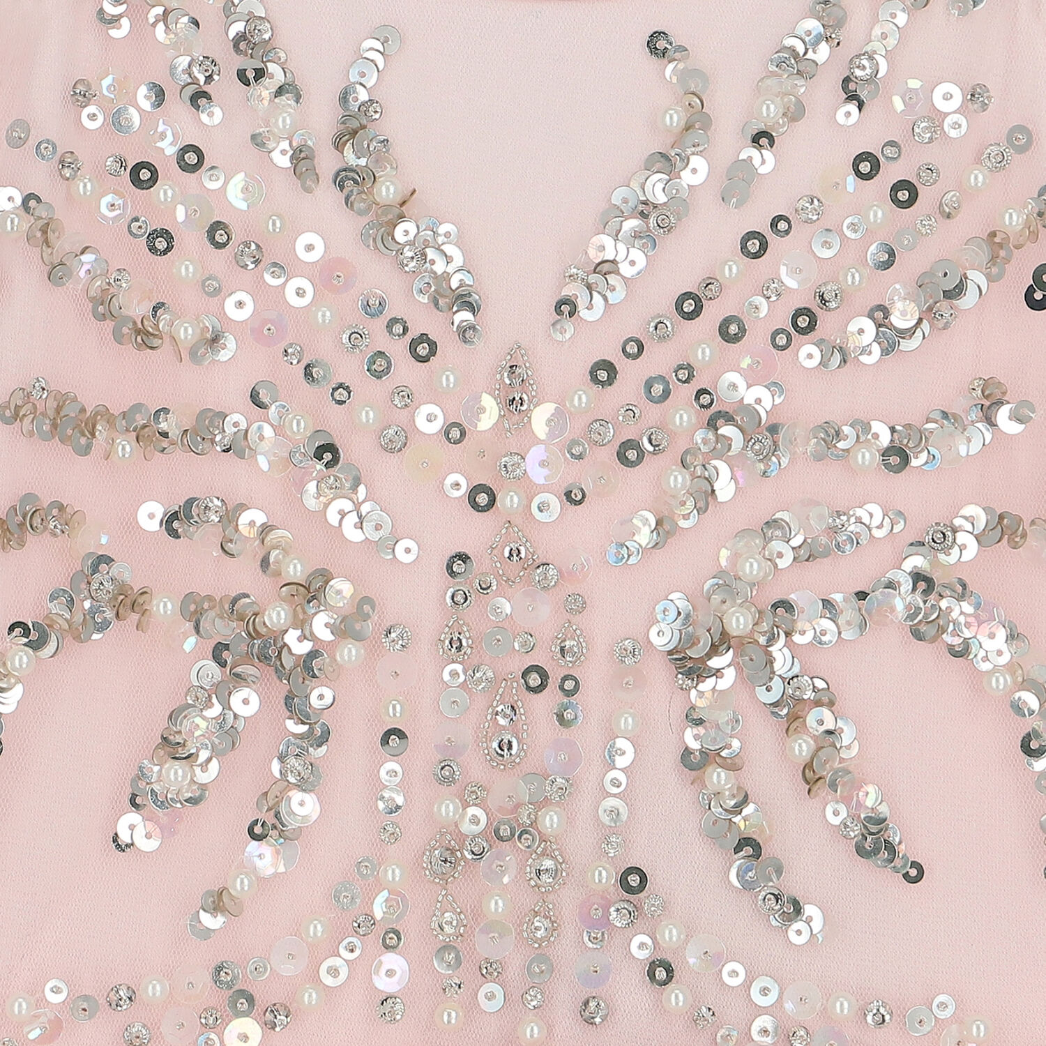 Girls Pink Sequin Tulle Dress, 1, hi-res