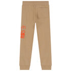 Boys Beige Logo Jogger, 2, hi-res