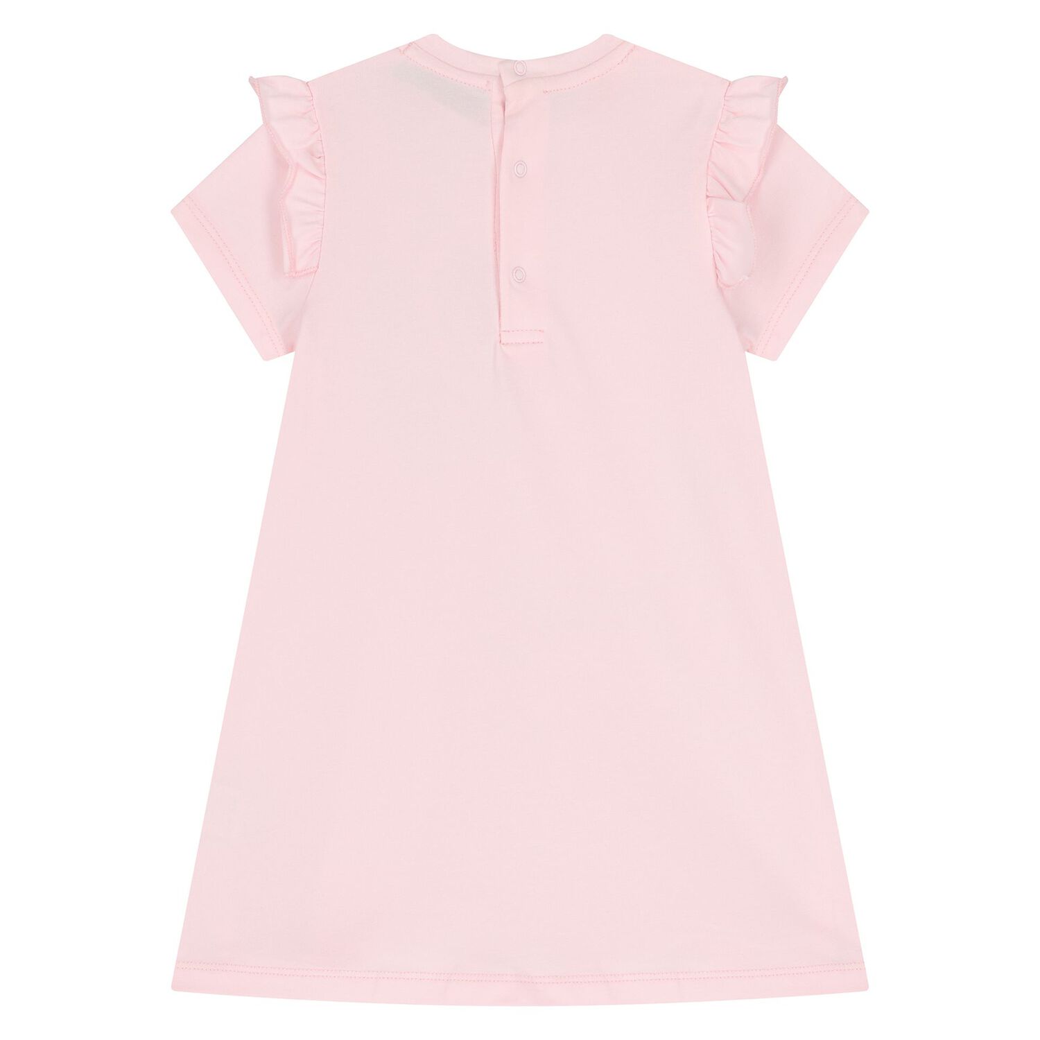 فستان بنات بالشعار بطبعه حقيبه باللون الوردى, 3, hi-res