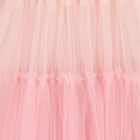 Girls Pink Embellished Ruffle Tulle Dress, 1, hi-res