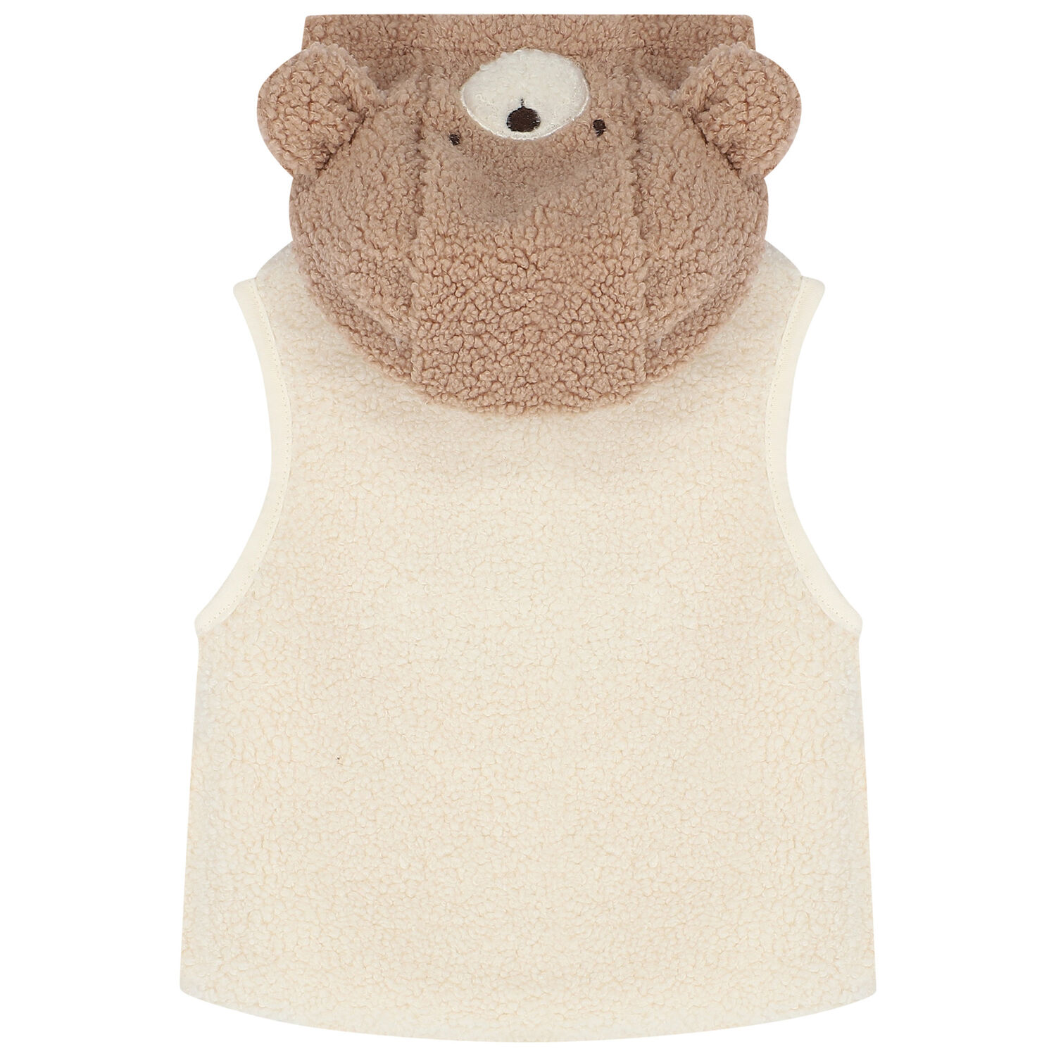 Ivory & Beige Faux Fur 3 Piece Tracksuit, 1, hi-res image number null