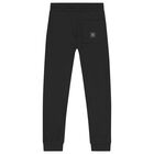 Boys Black Joggers, 1, hi-res
