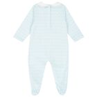 Baby Boys Blue Zig Zag Logo Babygrow Gift Set, 1, hi-res