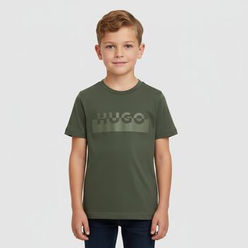 Boys Green Logo T-Shirt