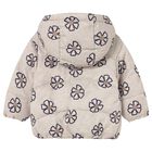 Younger Girls Beige & Navy Blue Reversible Coat, 1, hi-res