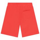 Boys Red Tiger Logo Shorts, 1, hi-res