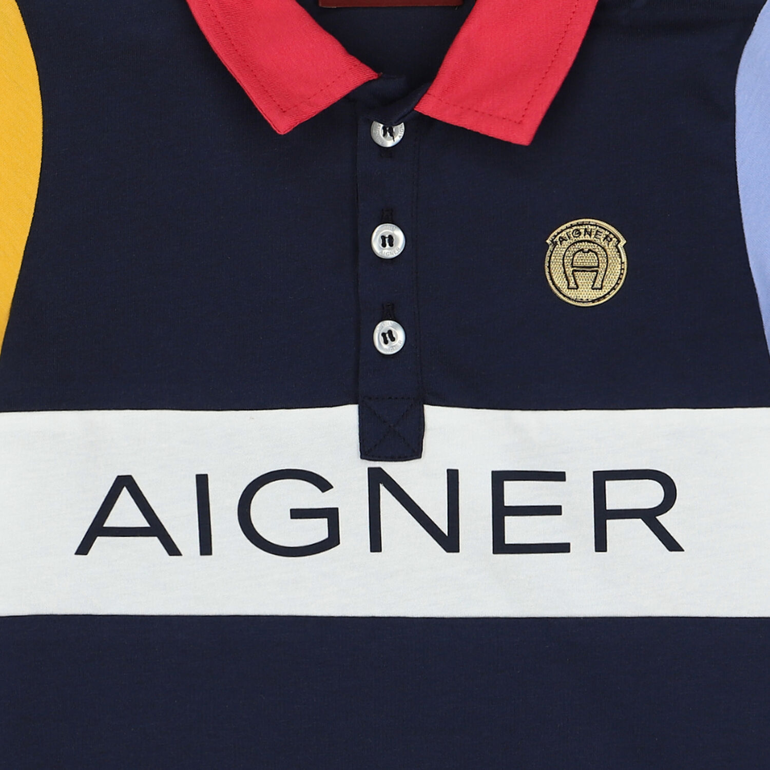 تيشيرت بولو بالشعار متعدد الألوان للأولاد, 1, hi-res