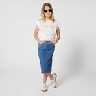 تيشيرت بنات بالشعار باللون الابيض , 1, hi-res