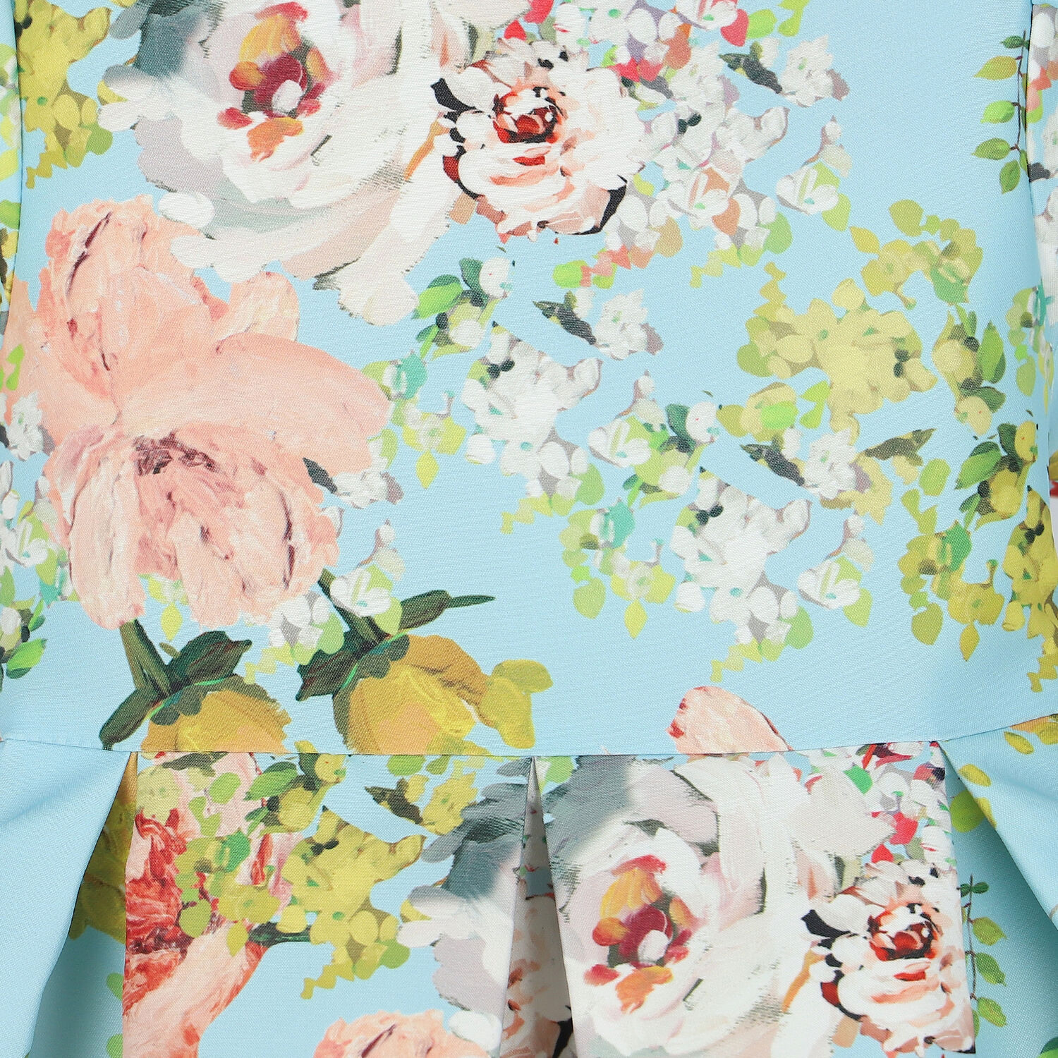 فستان ساتان باللون الأزرق, 1, hi-res