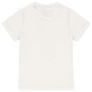 Boys Ivory Harry Logo T-Shirt