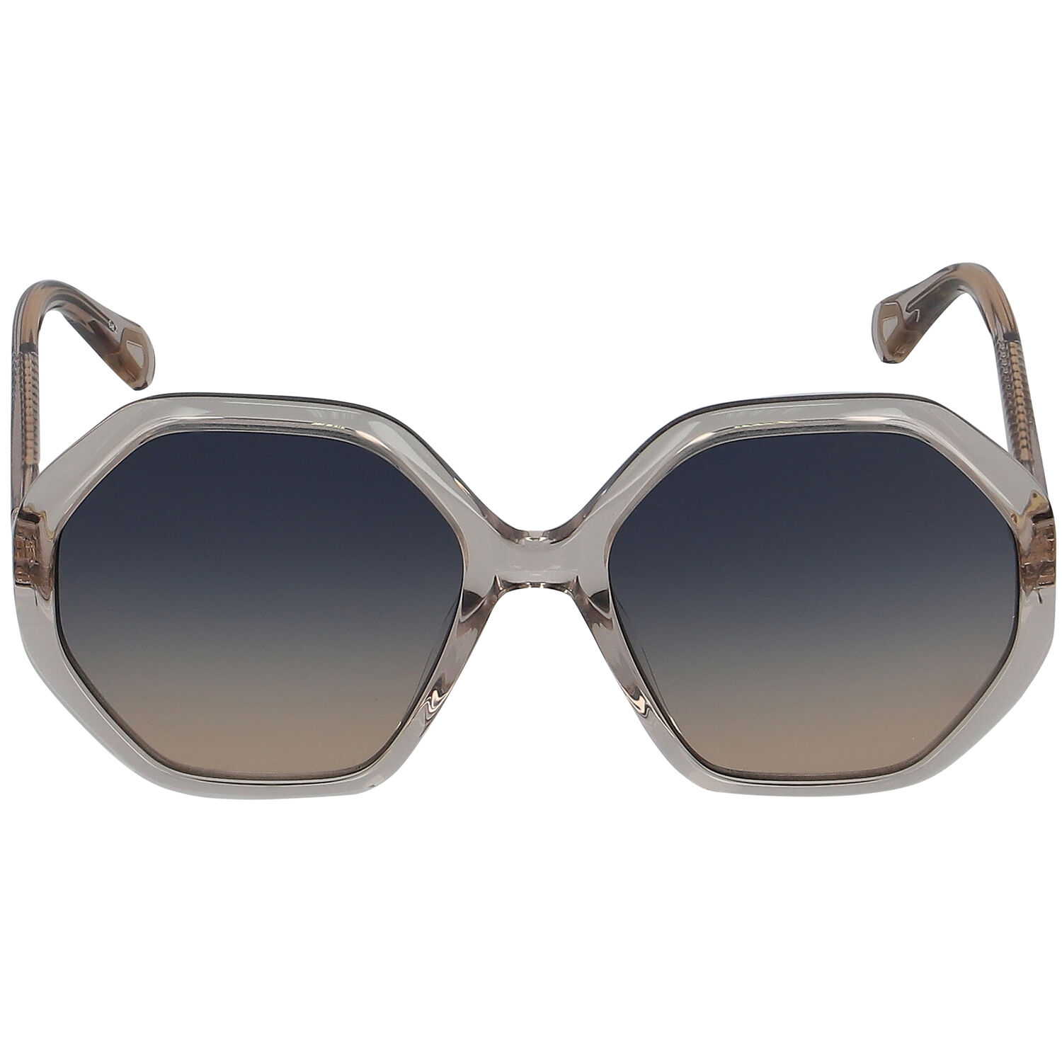 Girls Beige Hexagonal Sunglasses, 2, hi-res