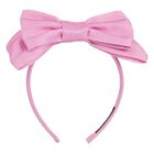 Girls Pink Bow Headband, 1, hi-res