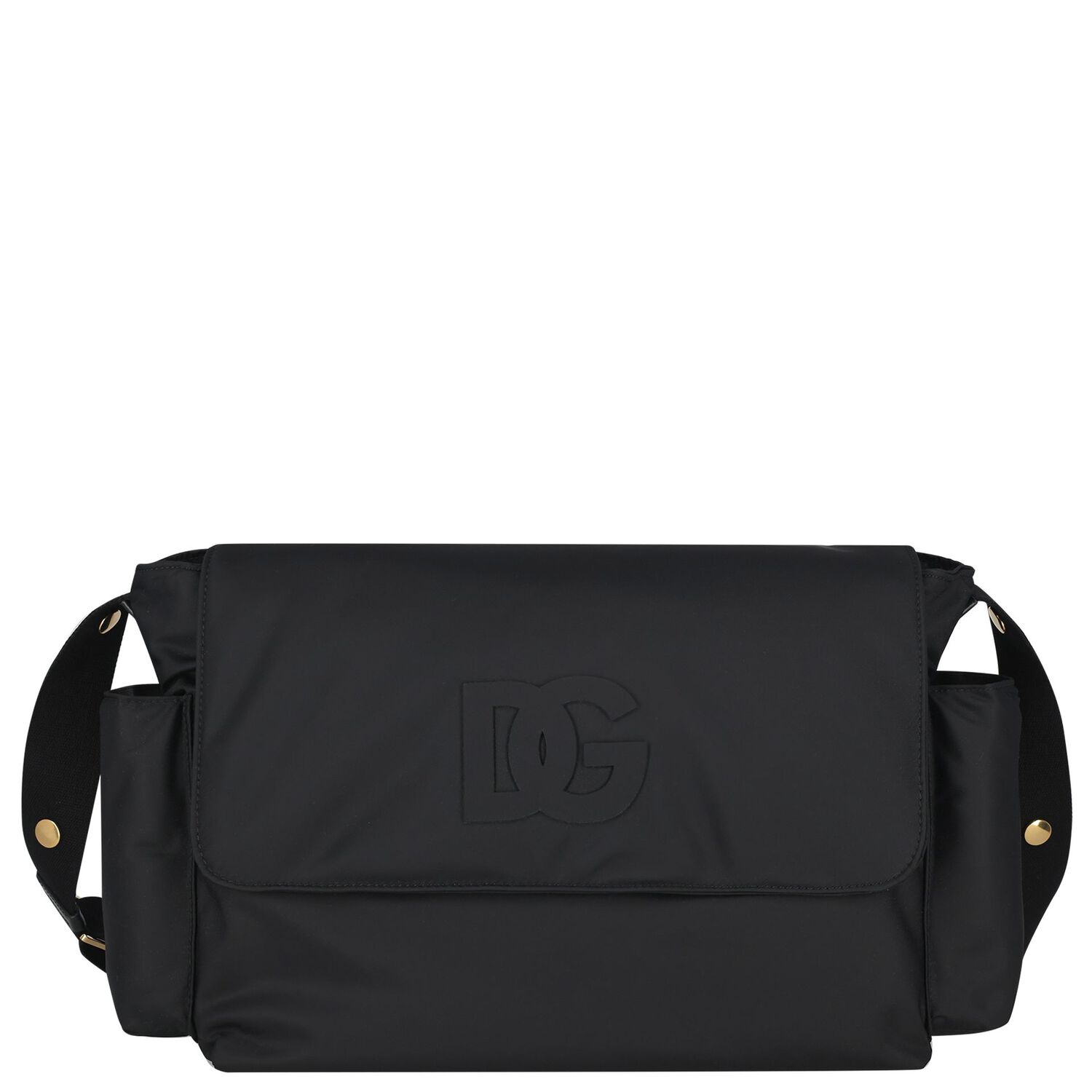 Black Logo Baby Changing Bag ( 43CM ), 1, hi-res