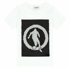 Boys White Reversible Sequin T-Shirt, 1, hi-res