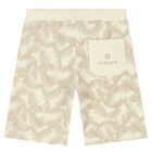 Boys Ivory Logo Shorts, 1, hi-res