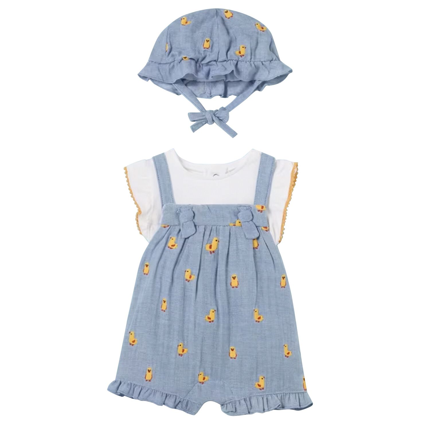 طم دنغرى وقبعة بنات باللون الأبيض والأزرق, 2, hi-res