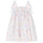 Girls White & Pink Sea Shell Beach Dress, 4, hi-res