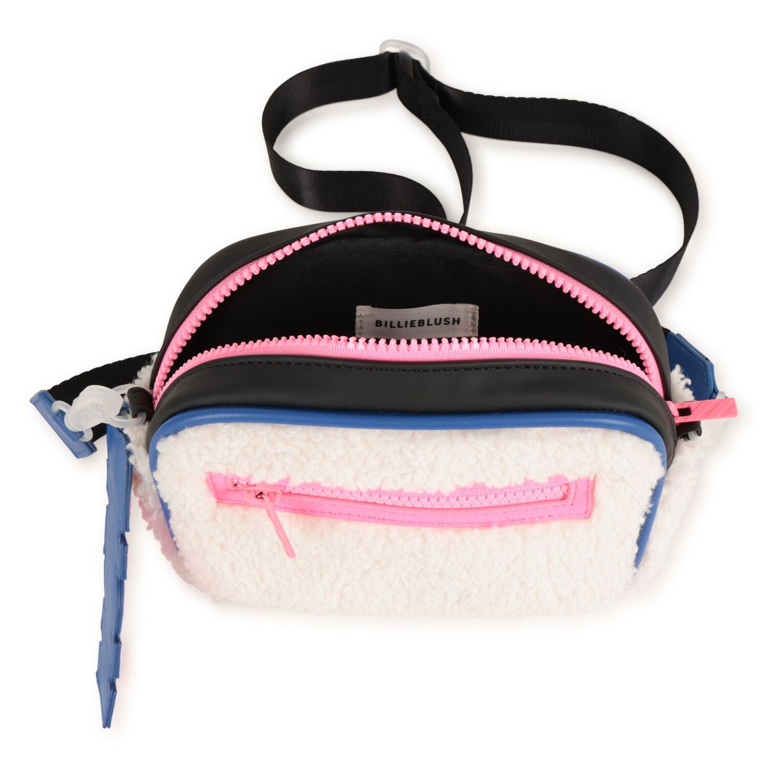 Girls Ivory Sherpa Fleece Bag, 1, hi-res