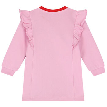 Younger Girls Pink Logo Dress