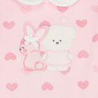 فستان بطبعة قلوب باللون الوردى, 1, hi-res