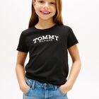 Girls Black Logo T-Shirt, 1, hi-res