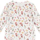 طقم أفرول هدايا بشعار احتفالي باللون الأبيض, 1, hi-res