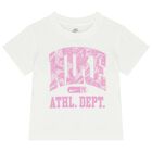 Girls White & Pink Logo Skirt Set, 1, hi-res