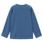 Boys Blue Cat Long Sleeve Top, 1, hi-res