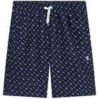 Boys Navy Blue Monogram Swim Shorts, 1, hi-res