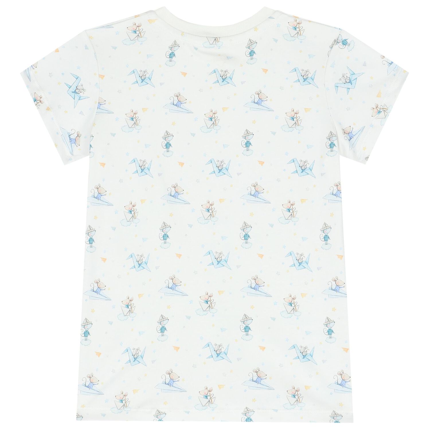 بيجاما أولاد بطبعة باللون الأبيض, 1, hi-res image number null