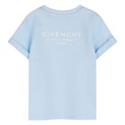 Younger Boys Blue Logo T-Shirt, 1, hi-res