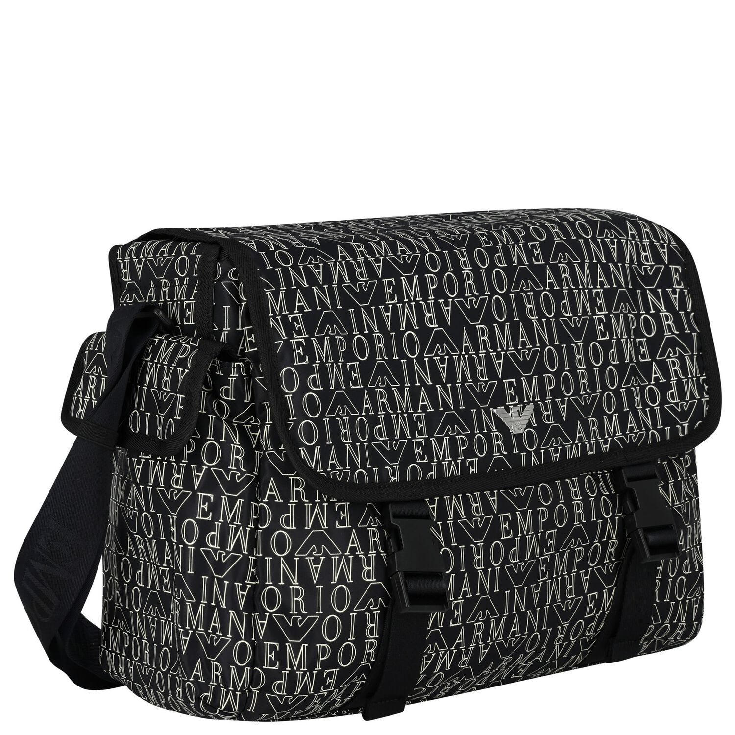 حقيبة مواليد بالشعار باللون الكحلي و الابيض للأطفال, 1, hi-res