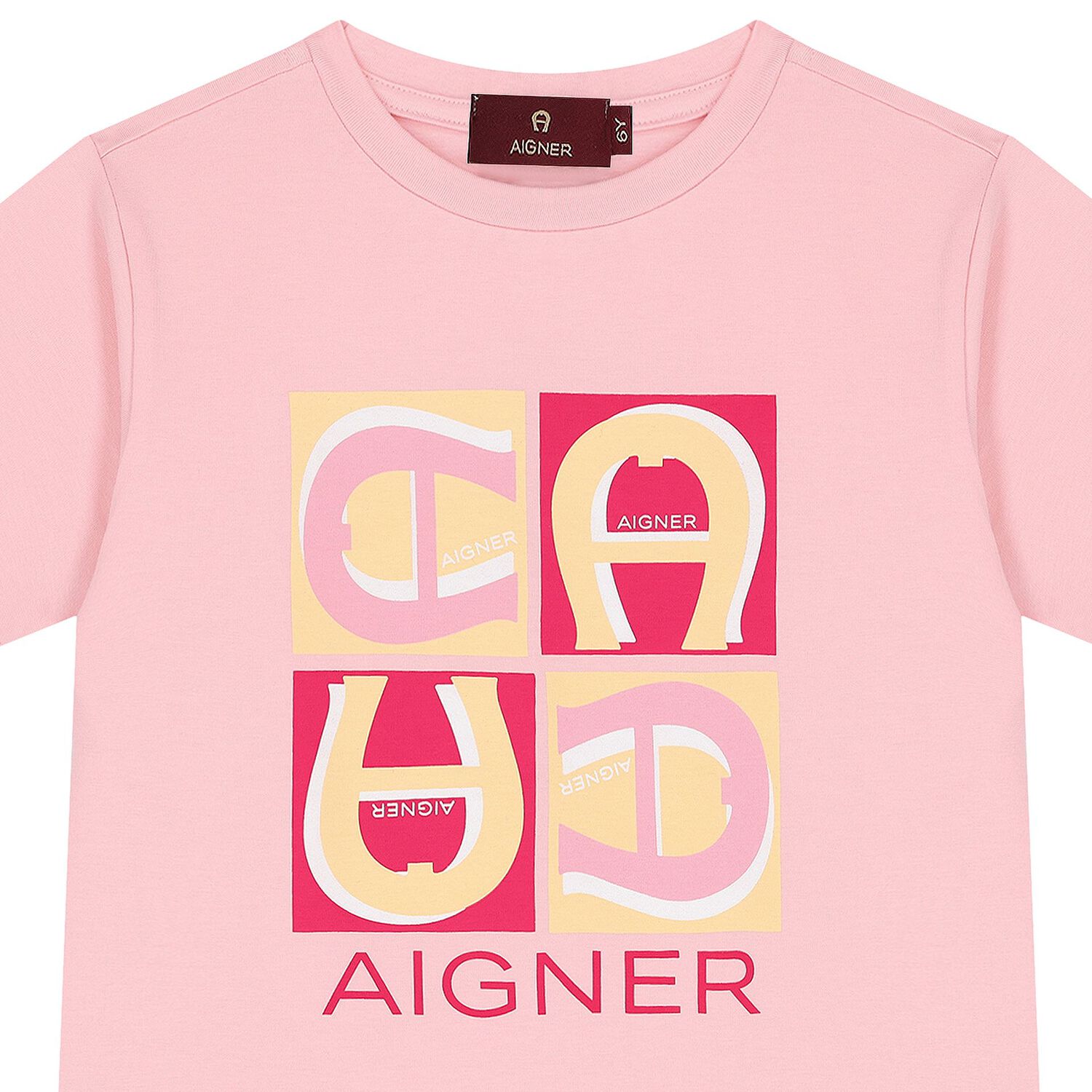 Girls Pink Logo T-Shirt, 2, hi-res image number null