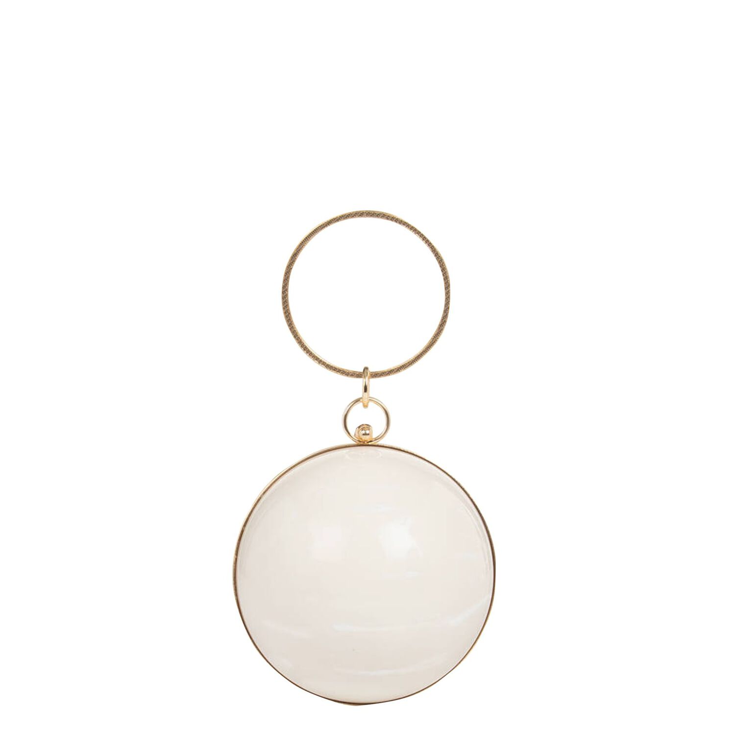 Girls Ivory & Gold Ball Bag, 1, hi-res