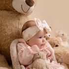 Baby Girls Ivory Teddy Bear Headband, 1, hi-res