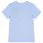 Boys Blue Haaland Logo T-Shirt, 1, hi-res