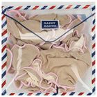 مايوه بنات يكيني باللون البيج والوردي, 1, hi-res