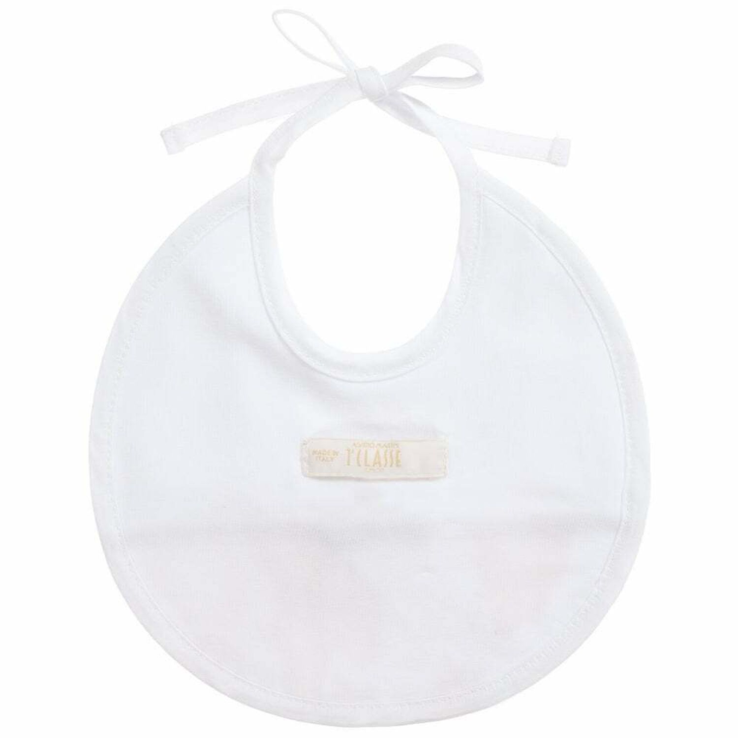 Baby Girls White & Beige Geo Map Bib, 1, hi-res image number null