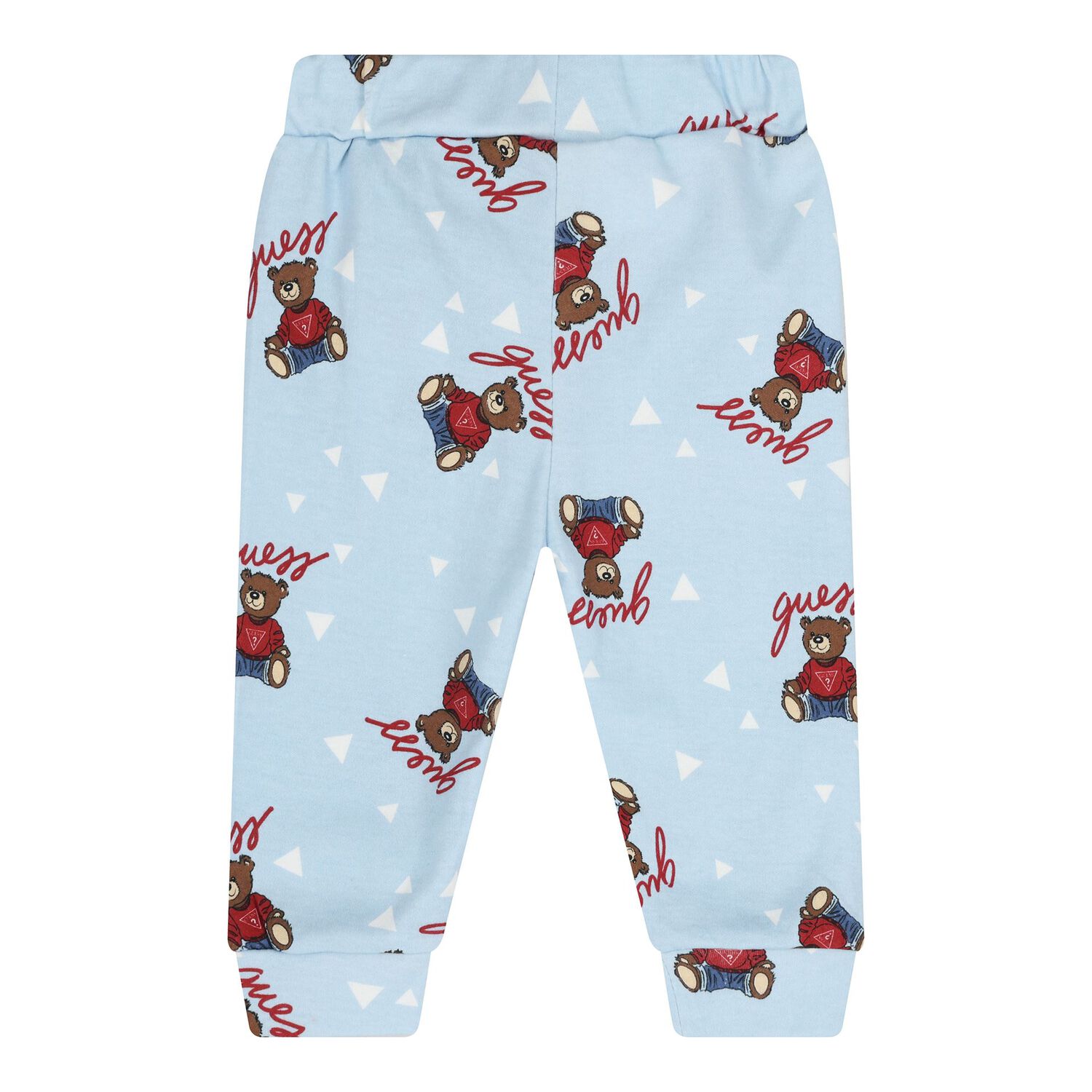 طقم ملابس داخلية للأطفال الرضع مزين بشعار دب تيدي باللونين الأزرق والأبيض, 2, hi-res