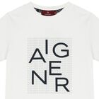 Boys White Logo T-Shirt, 1, hi-res