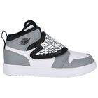 Grey, Black & White Sky Jordan 1 Trainers, 3, hi-res