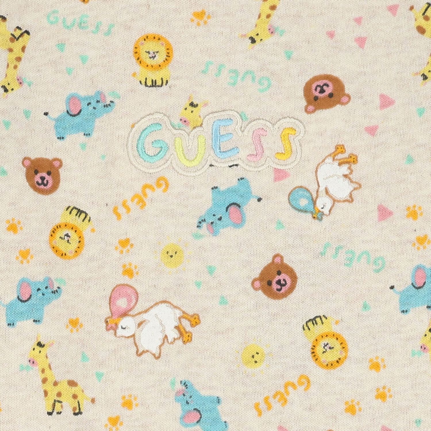 أفرول بنات بالشعار باللون البيج, 1, hi-res