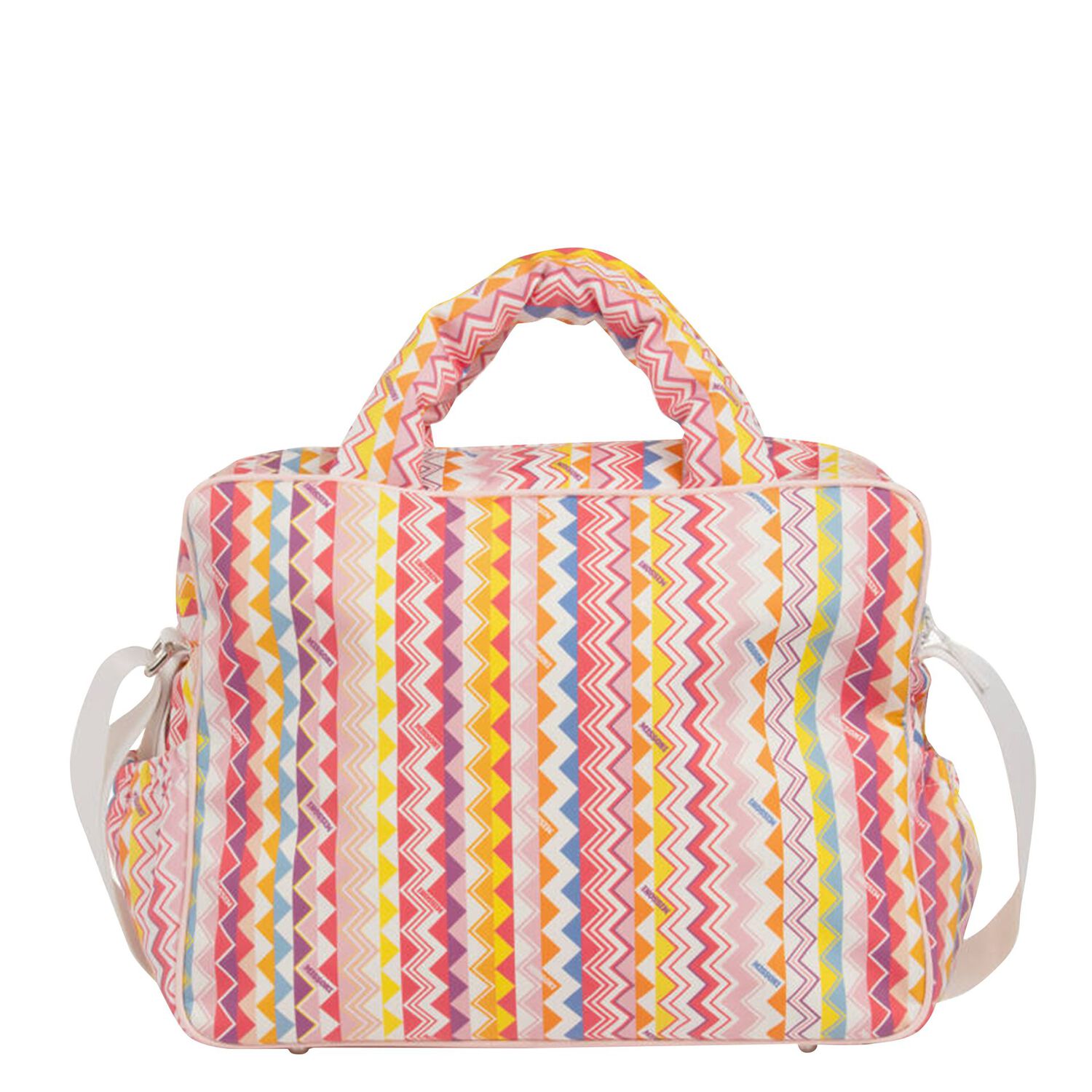 Baby Girls Multi-Coloured Zigzag Changing Bag, 2, hi-res