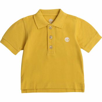 Younger Boys Yellow Logo Polo Shirt