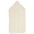 Baby Boys White & Beige Striped Logo Nest, 1, hi-res