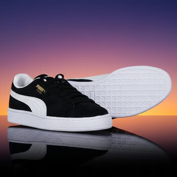 Black Suede Classic Trainers