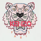 Younger Girls White Tiger Long Sleeve Top, 1, hi-res