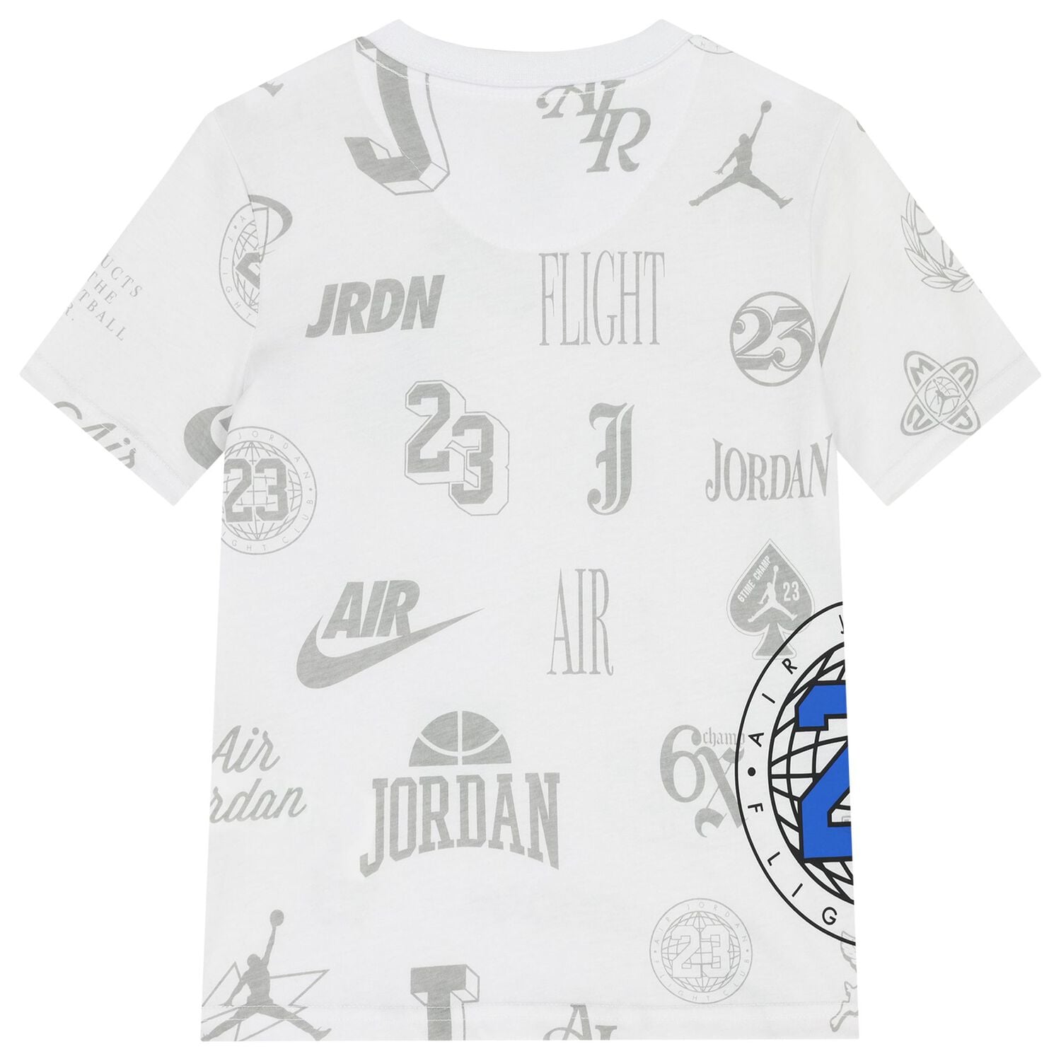 Boys White Jordan Logo T-Shirt, 1, hi-res