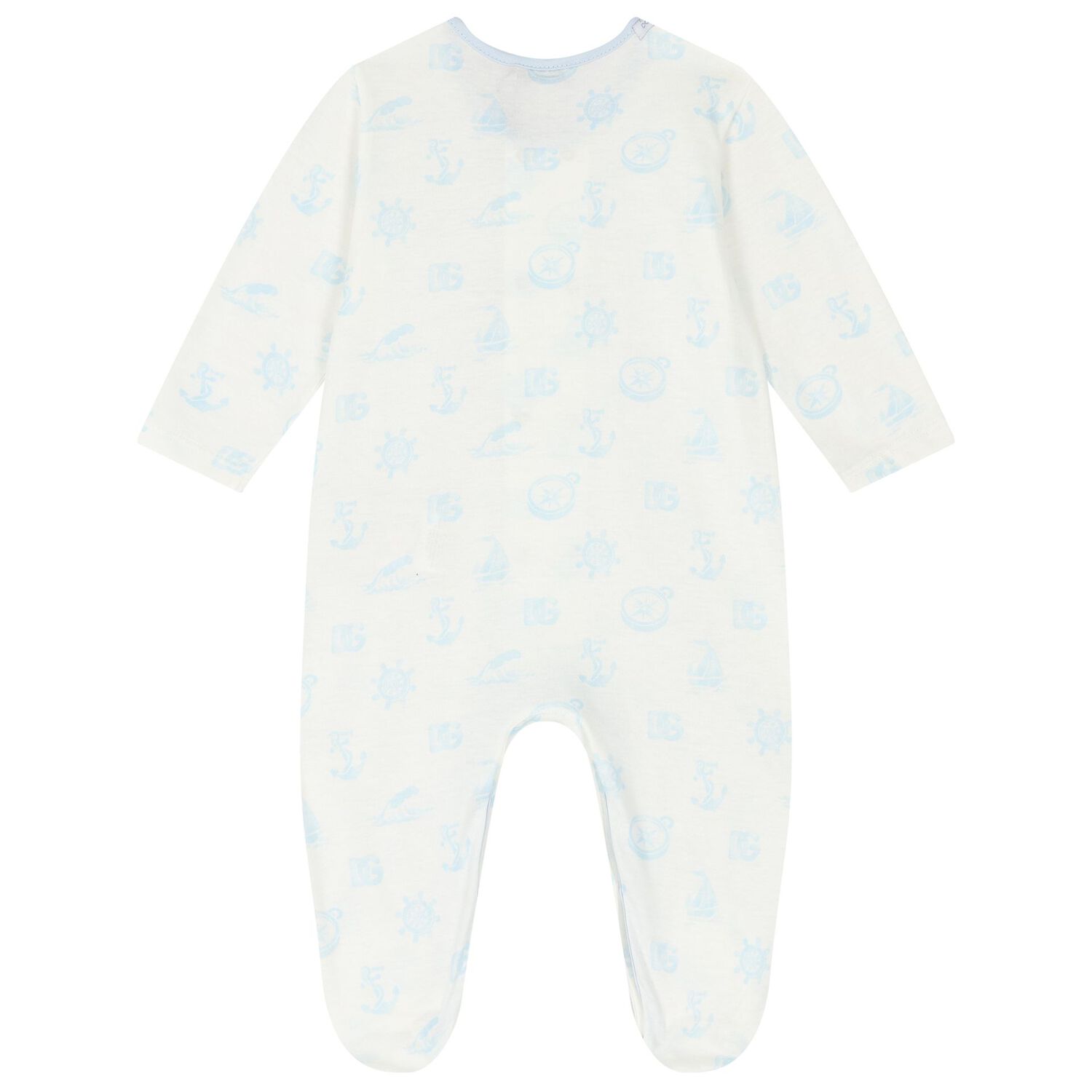 Baby Boys White & Blue Babygrow Gift Set, 1, hi-res