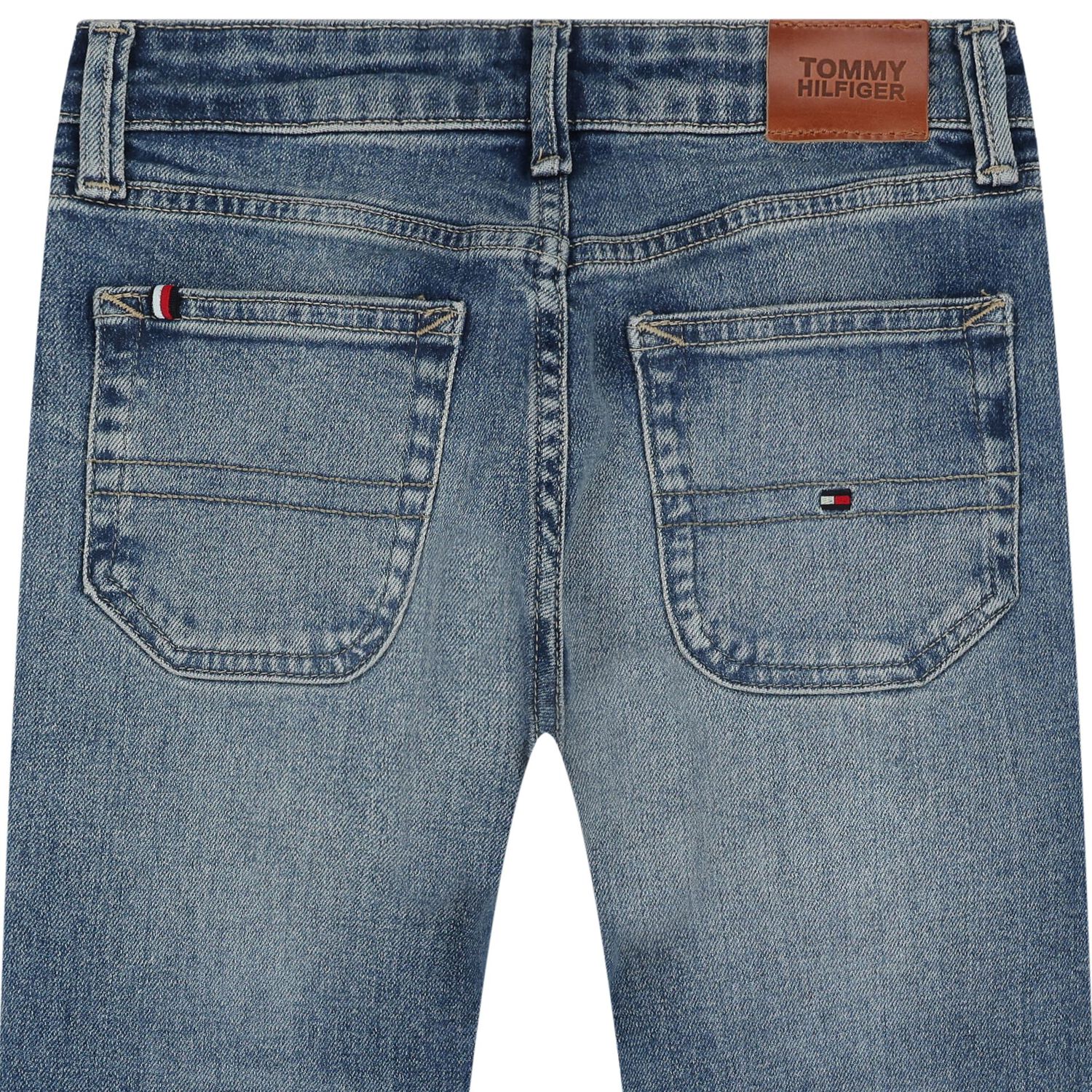 Boys Blue Logo Denim Jeans, 1, hi-res image number null